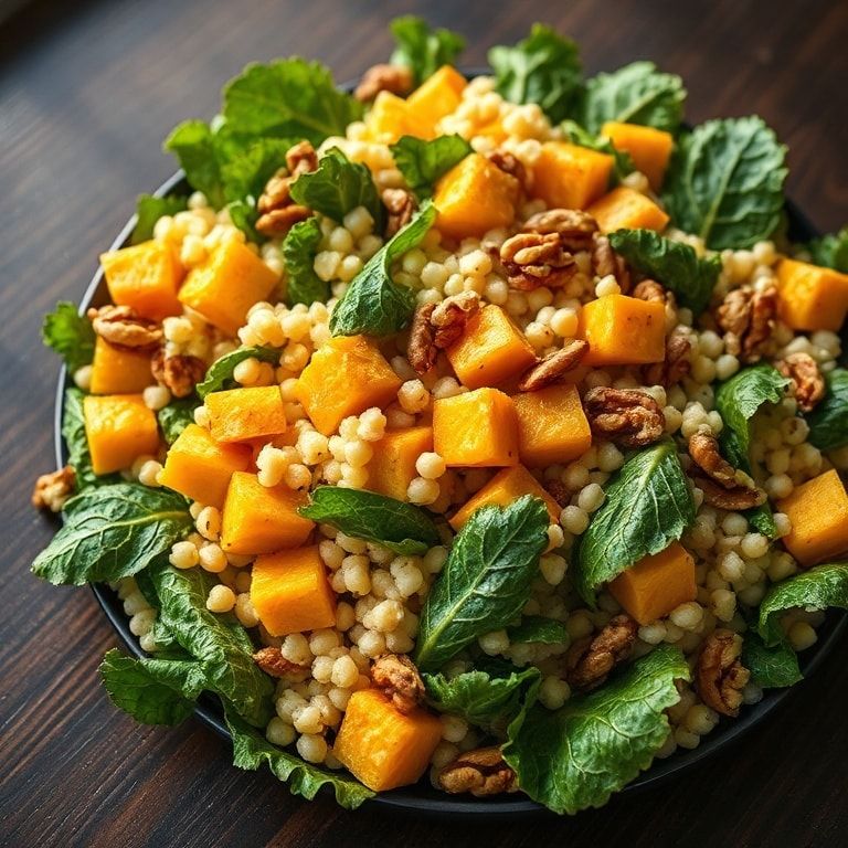 autumn pearl couscous salad