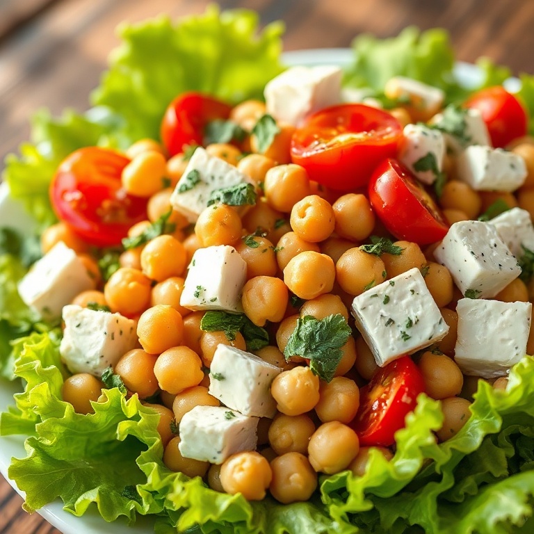 Best Crispy Mediterranean Chickpea Salad