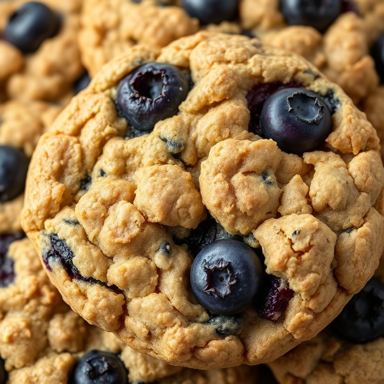 Chewy Blueberry Oatmeal Cookies