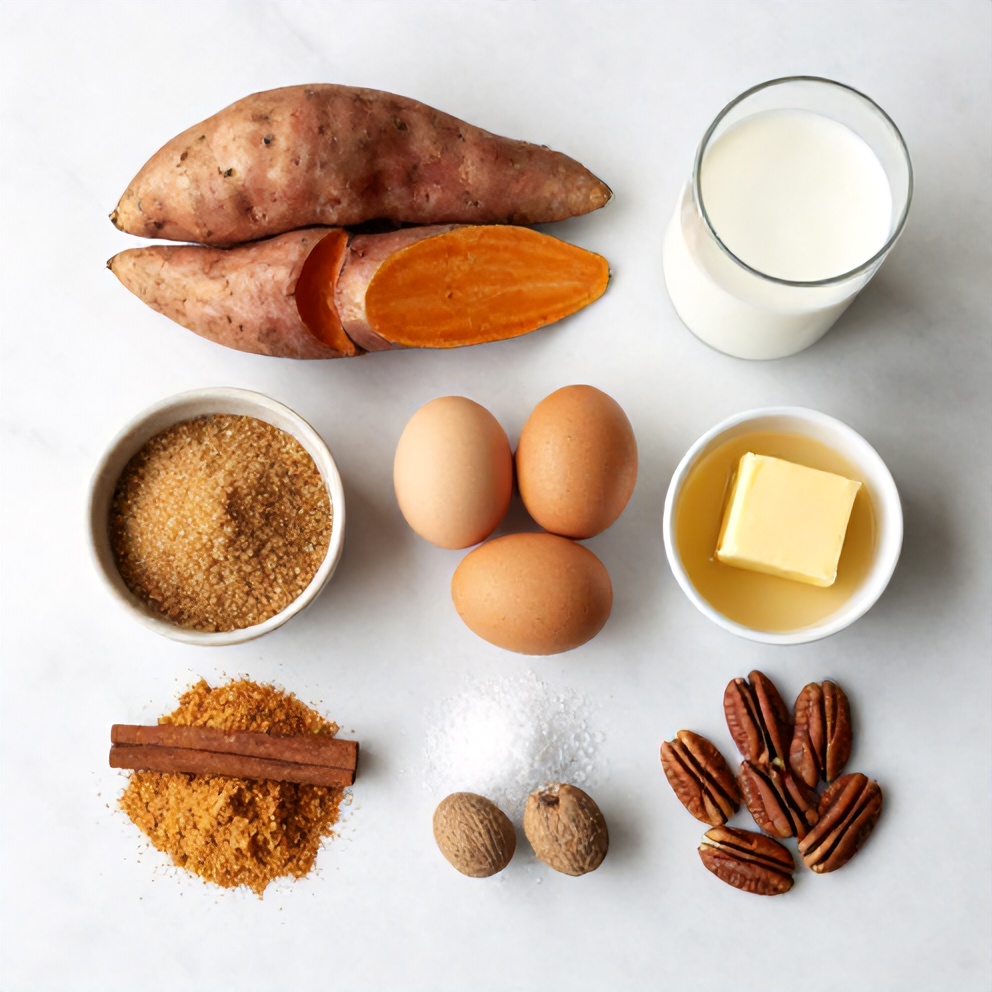 Ingredients for Classic Sweet Potato Casserole