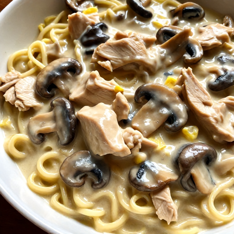 creamy chicken stroganoff