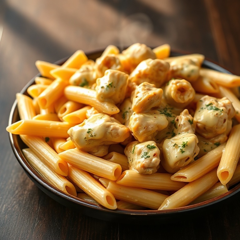 creamy cowboy butter chicken pasta