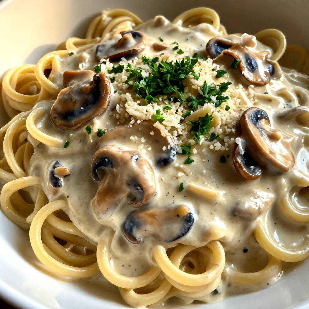 creamy gorgonzola truffle mushroom sauce