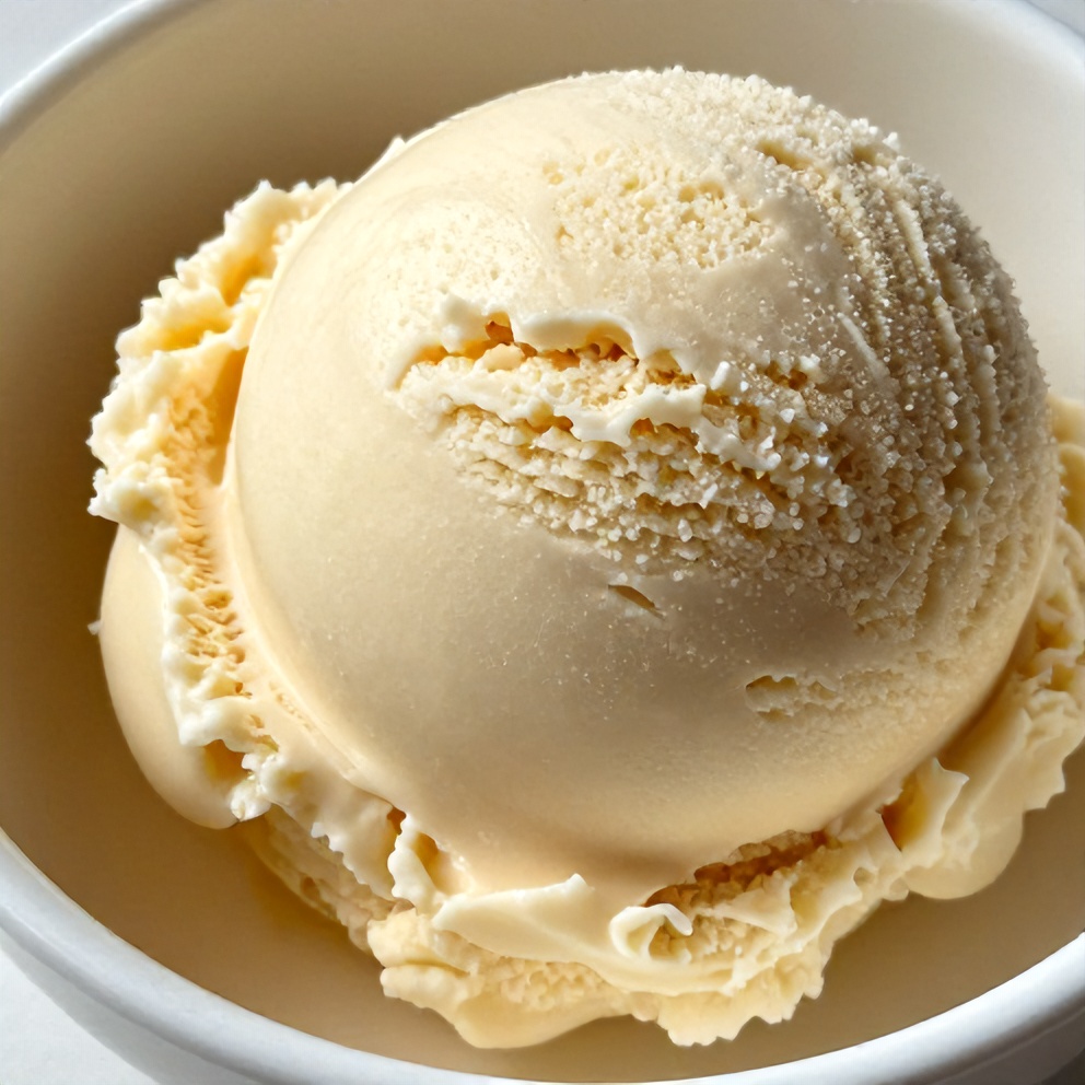 creamy honey lavender ice cream