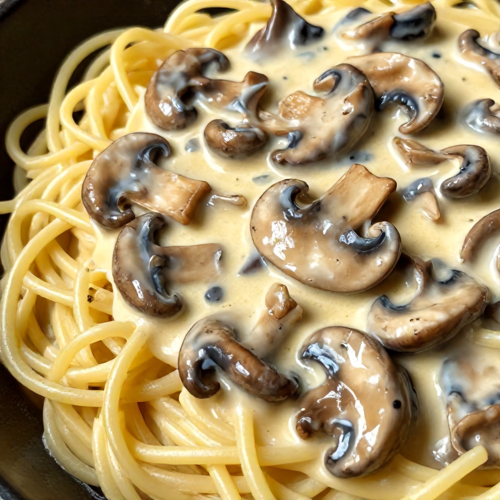 creamy italian mushroom carbonara
