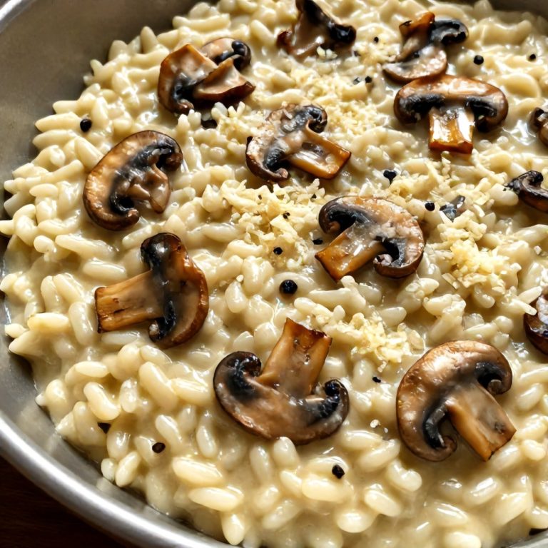 creamy mushroom risotto