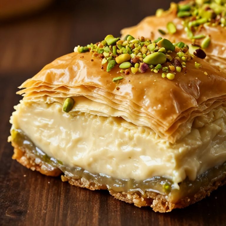 Creamy Pistachio Baklava Cheesecake