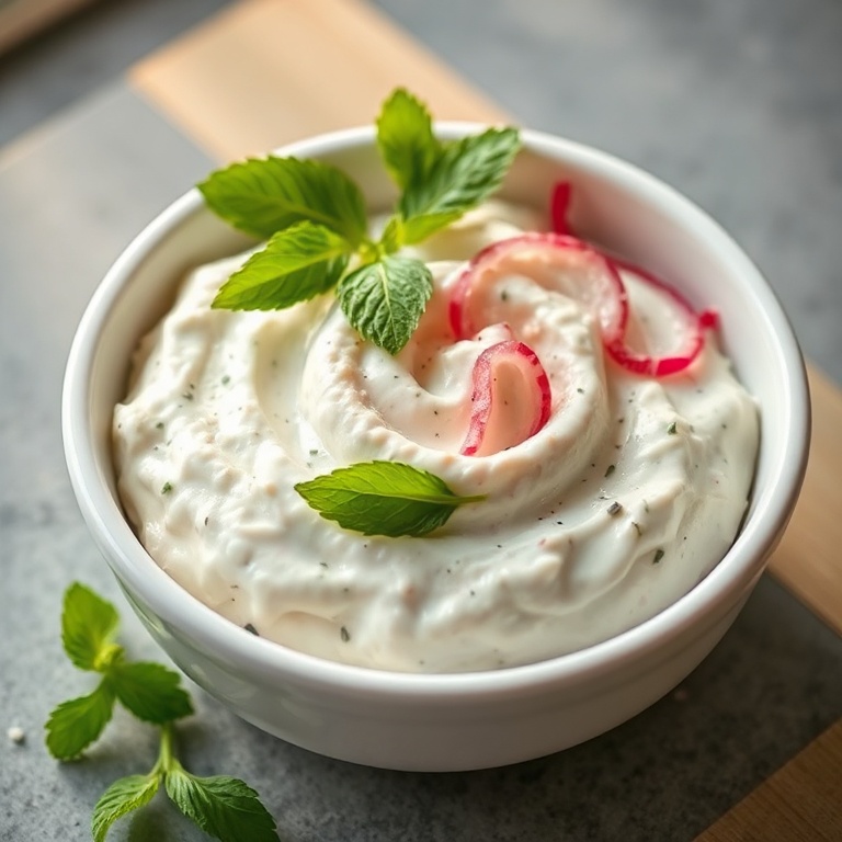 Creamy Radish Tzatziki Dip
