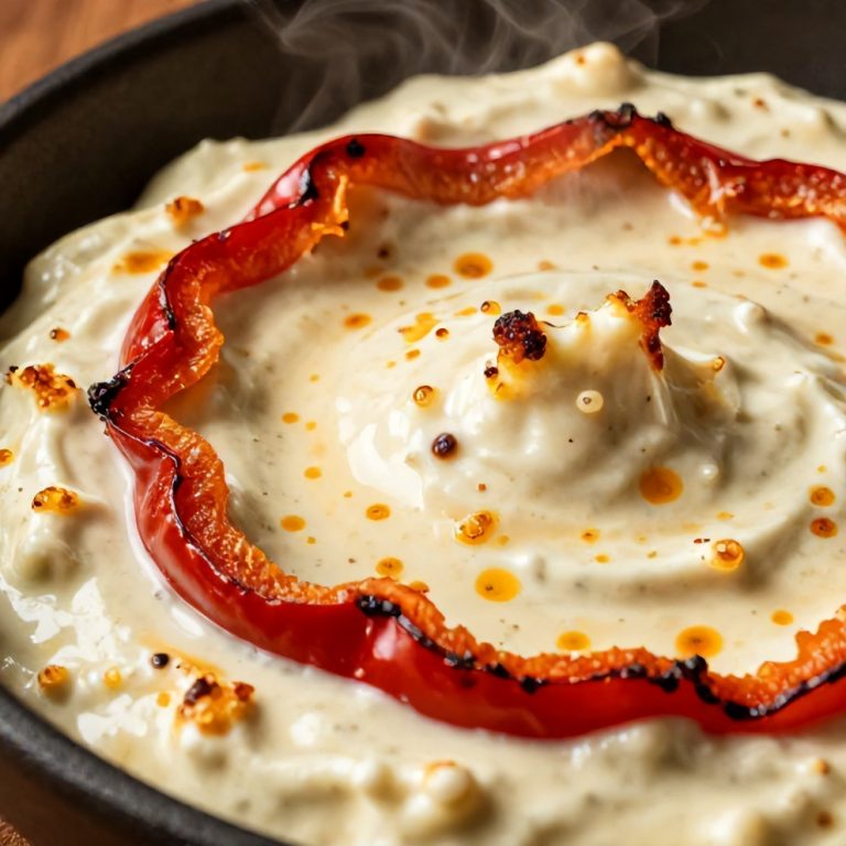 Creamy Roasted Red Pepper and Garlic Dip