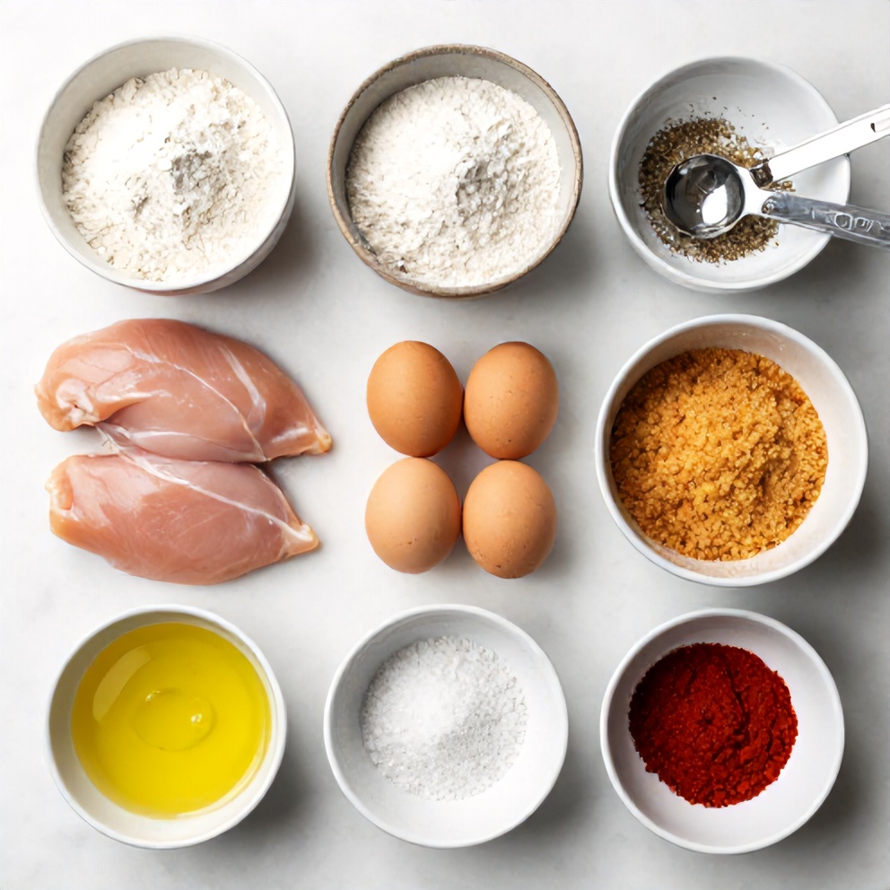 Air Fryer Chicken Cutlets Ingredients