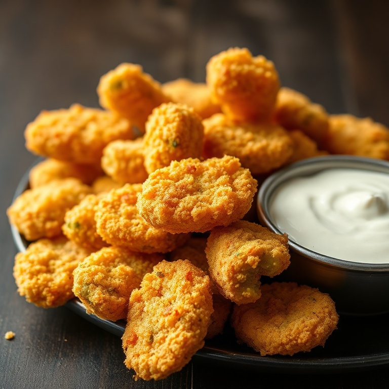 crispy air fryer fried pickles