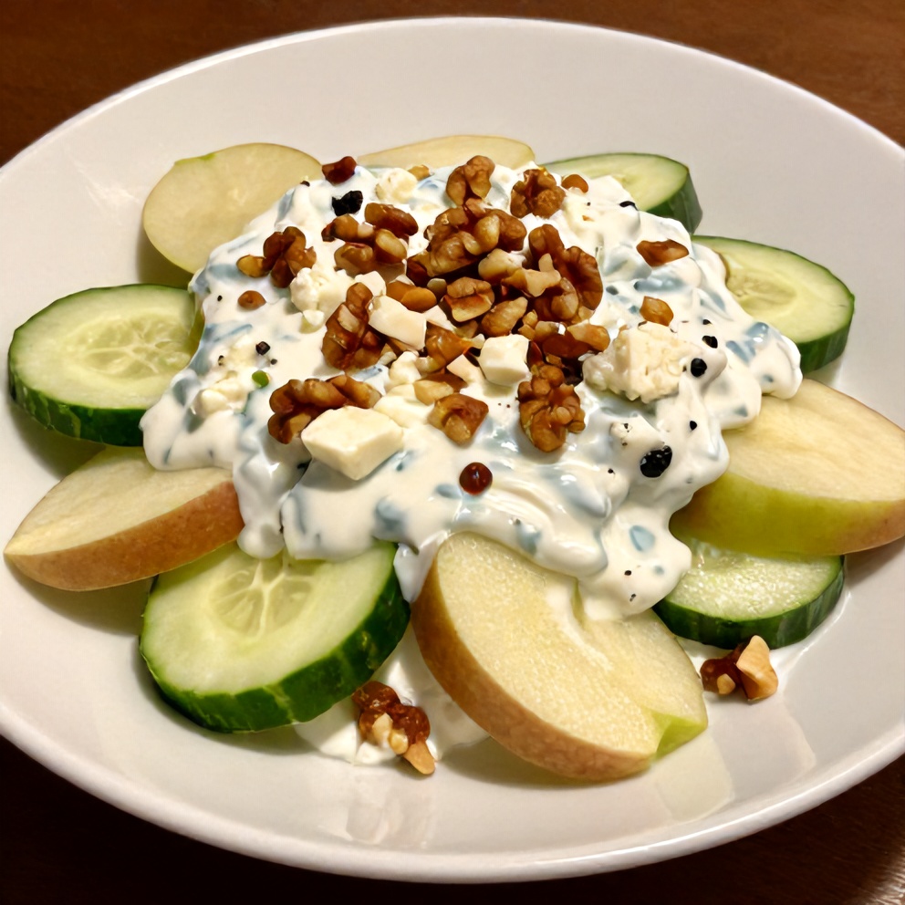 Plated Apple Cucumber Salad