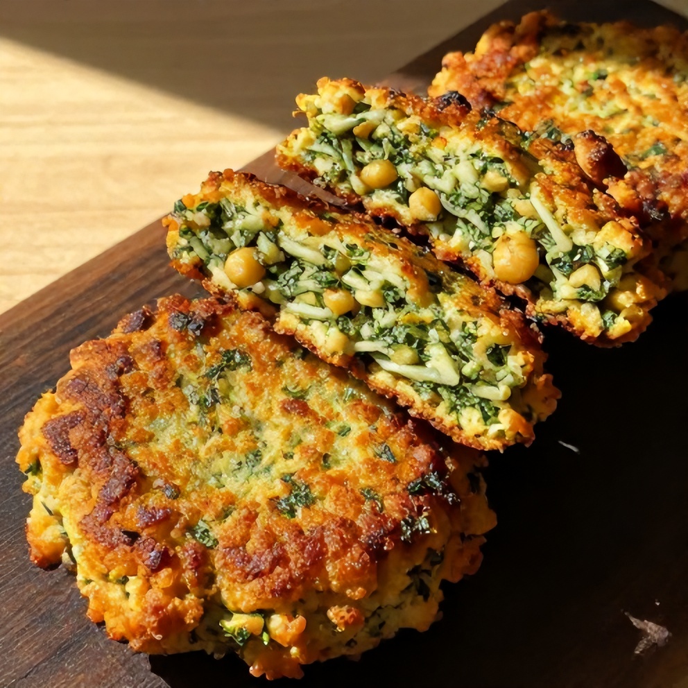 crispy baked chickpea patties