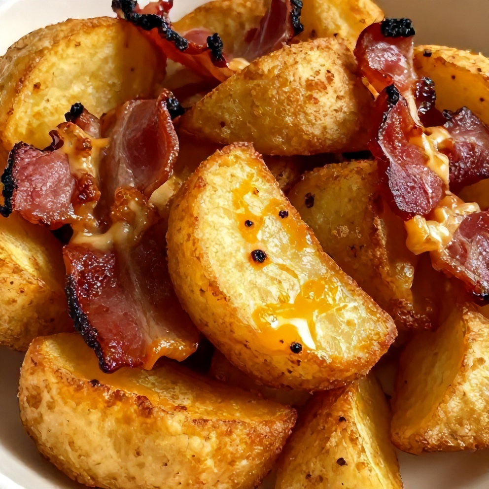 Crispy Cheesy Potato Skins