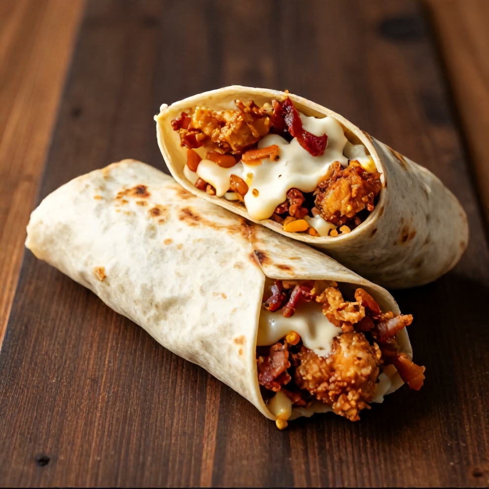 crispy chicken bacon ranch wrap