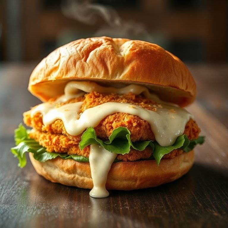 crispy chicken caesar sandwich
