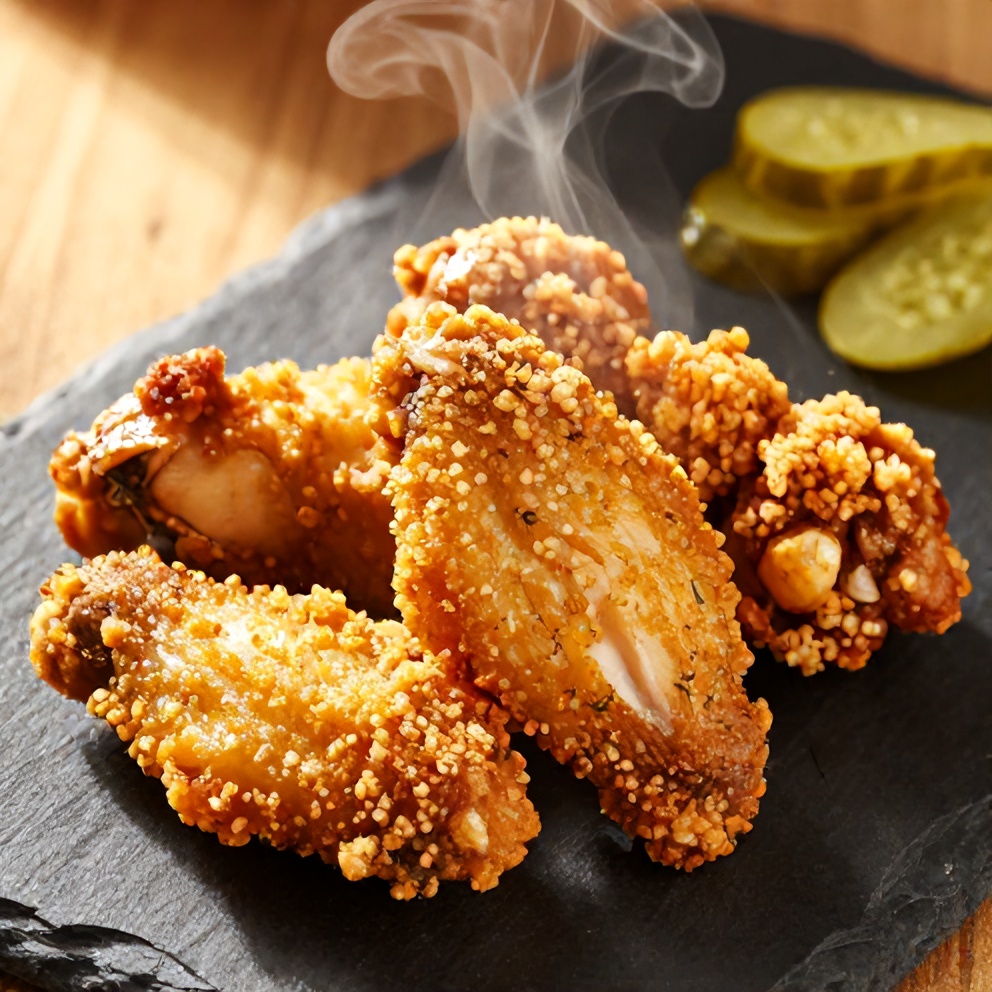 crispy dill pickle chicken wings