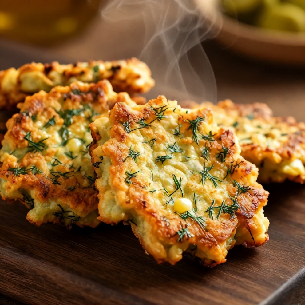 crispy dill pickle fritters