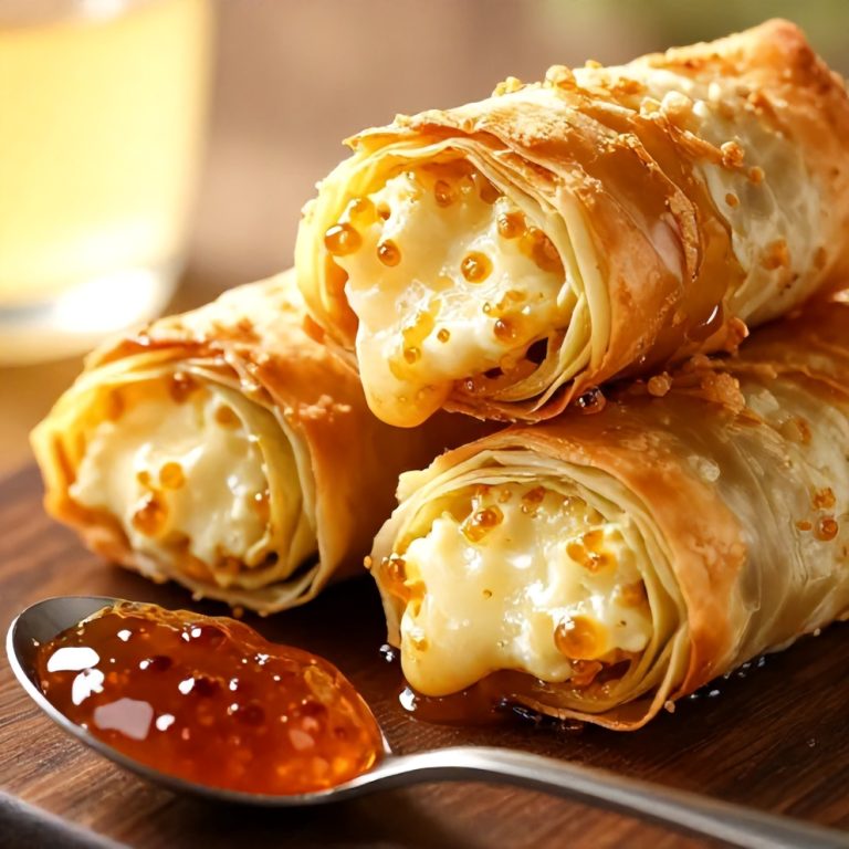 crispy feta phyllo rolls