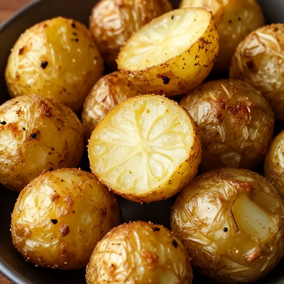 Crispy Greek Lemon Potatoes
