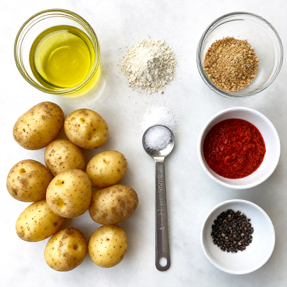 Raw ingredients for Crispy Ranch Potatoes