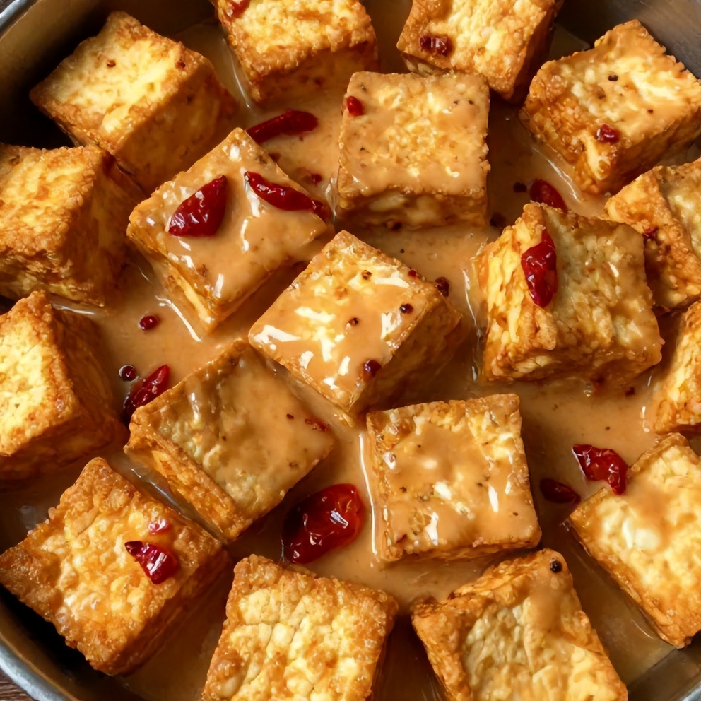 crispy tofu sun-dried tomato sauce