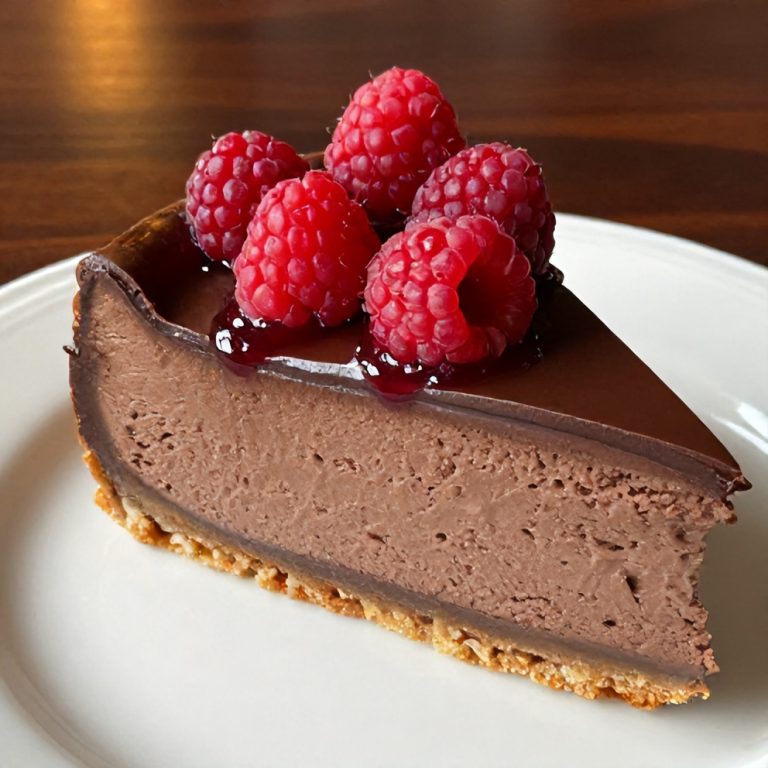 Dark Chocolate Raspberry Cheesecake