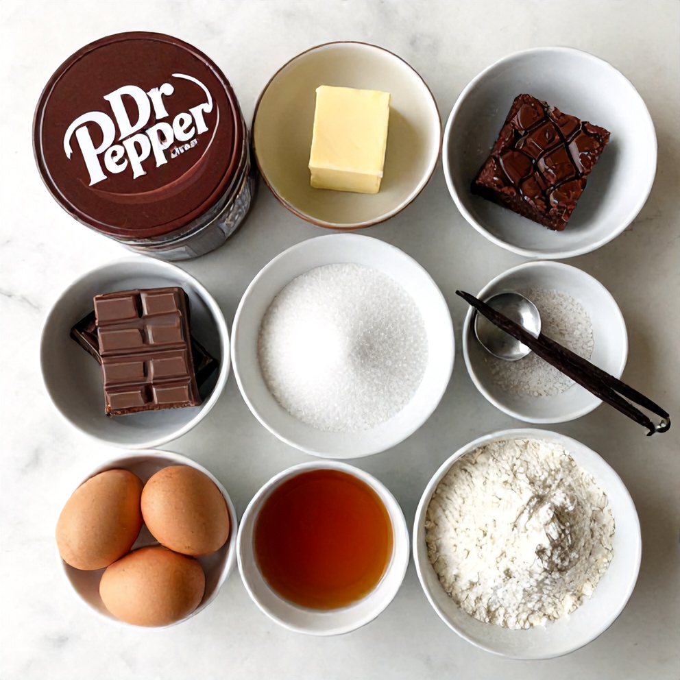 Dr Pepper Brownies Ingredients