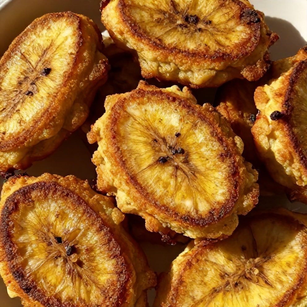 easy baked cinnamon banana fritters