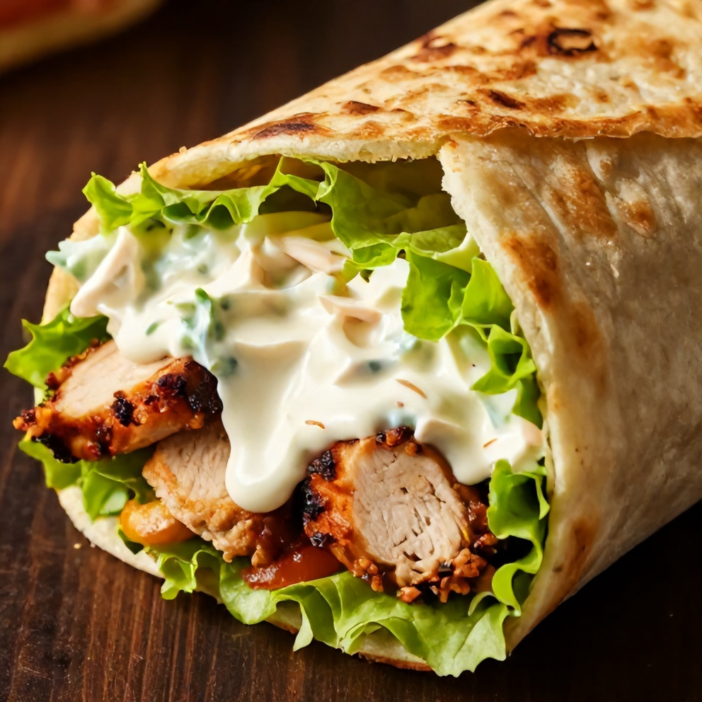 Easy BBQ Chicken Wraps