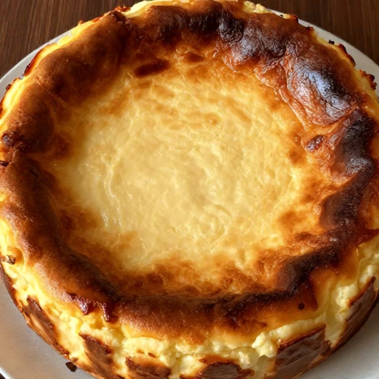 Easy Burnt Basque Cheesecake