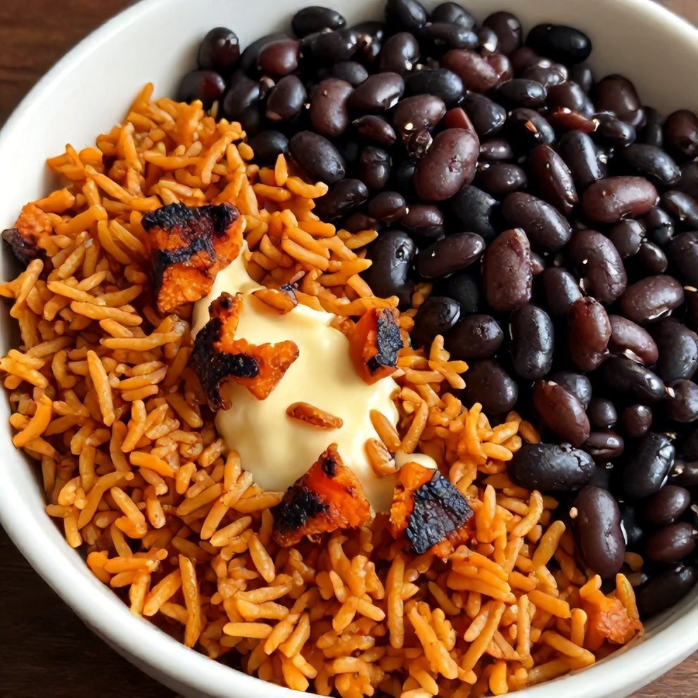 Easy Cajun Sweet Potato Rice Bowl