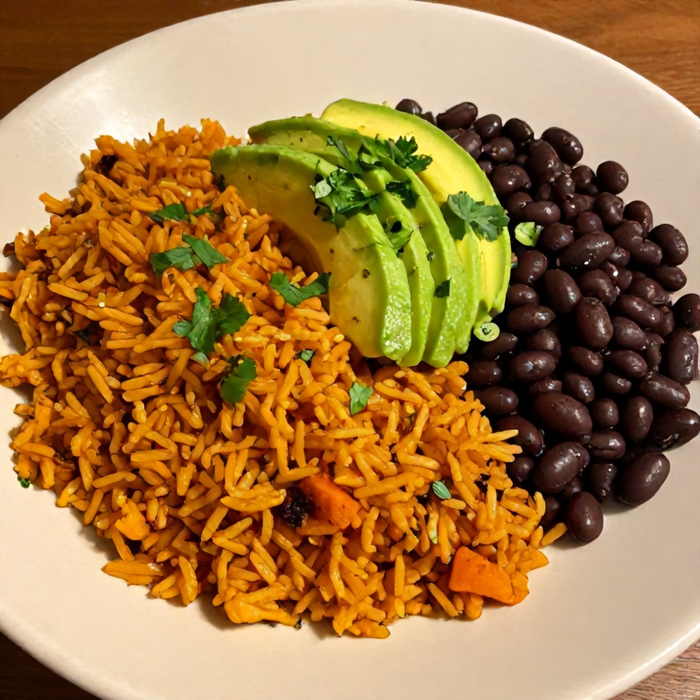 Cajun Sweet Potato Rice Bowl with Black Beans