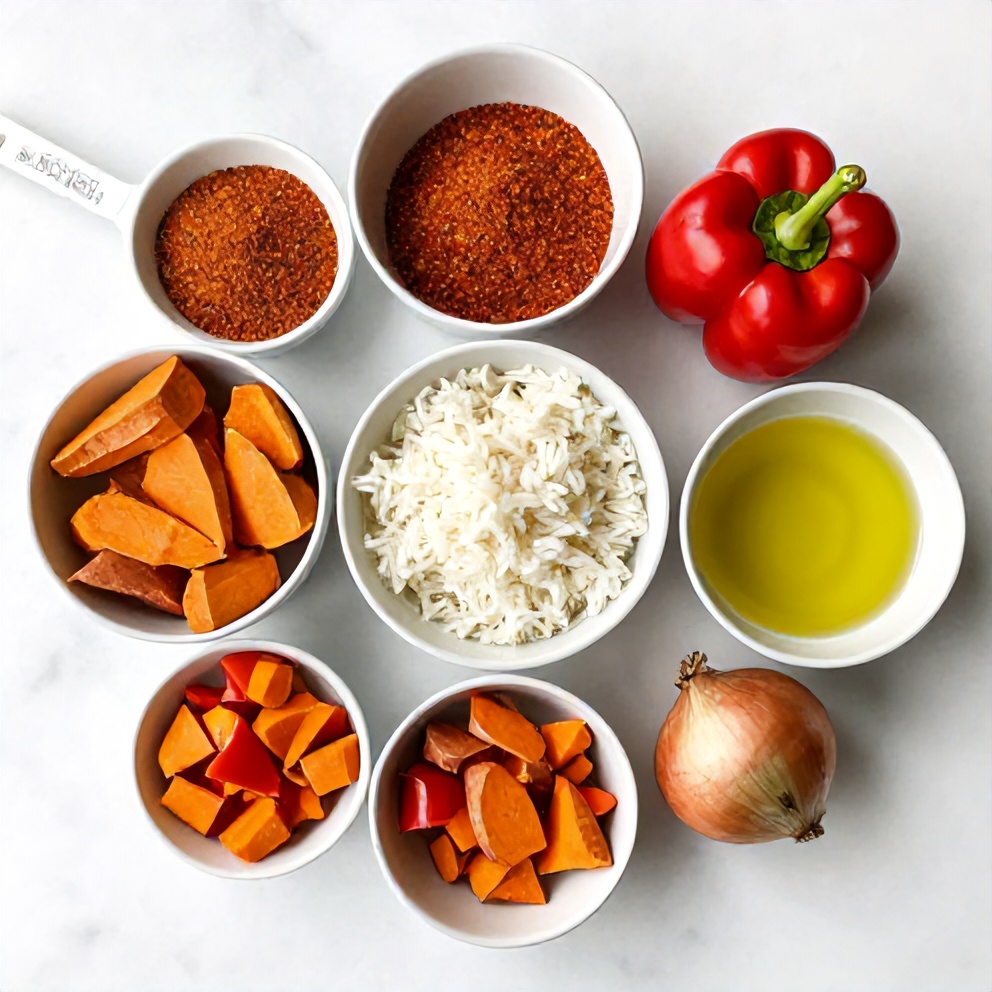 Cajun Sweet Potato Rice Bowl Ingredients
