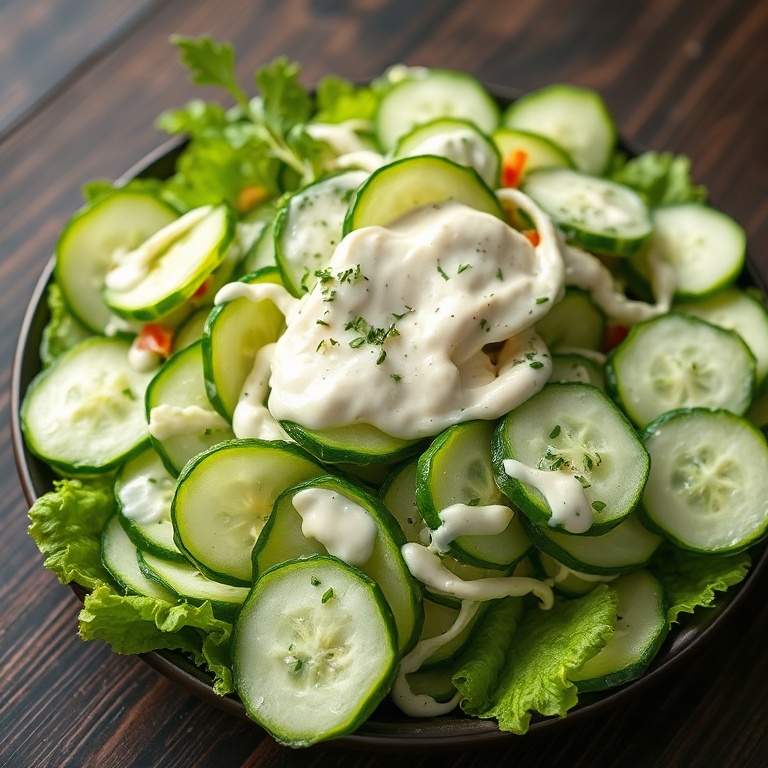 Easy California Roll Cucumber Salad