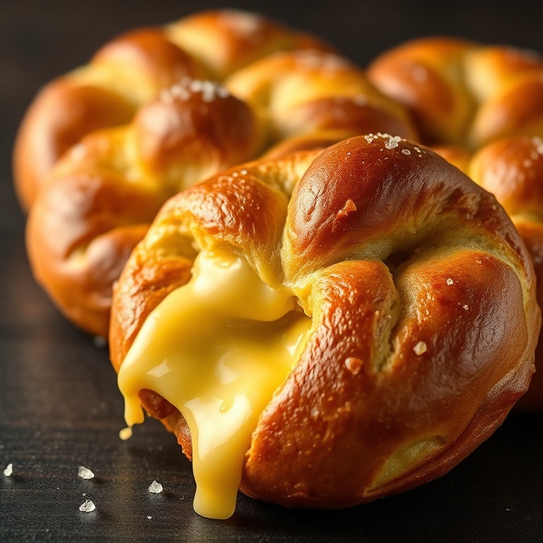 easy cheese stuffed pretzels