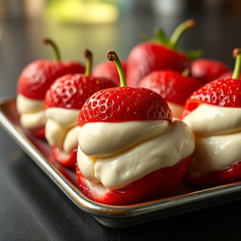 easy cheesecake stuffed strawberries