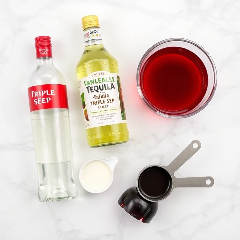 Ingredients for Easy Cherry Coke Margarita for Summer