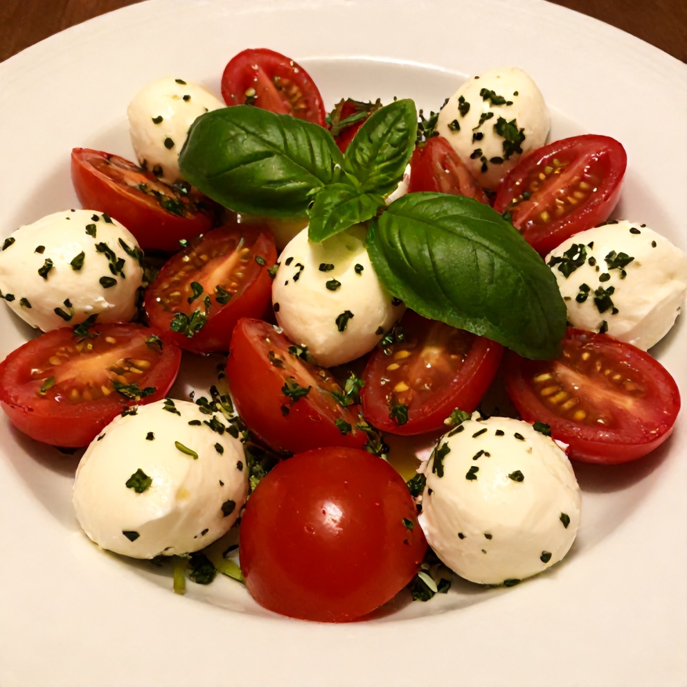 Plated Cherry Tomato Salad