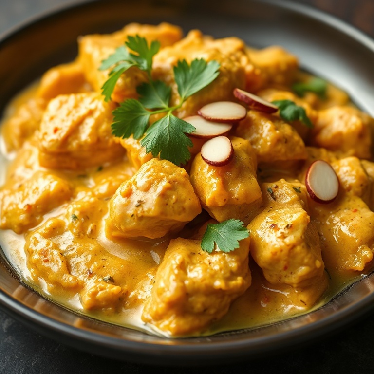 Easy Chicken Korma with Creamy Coconut Sauce