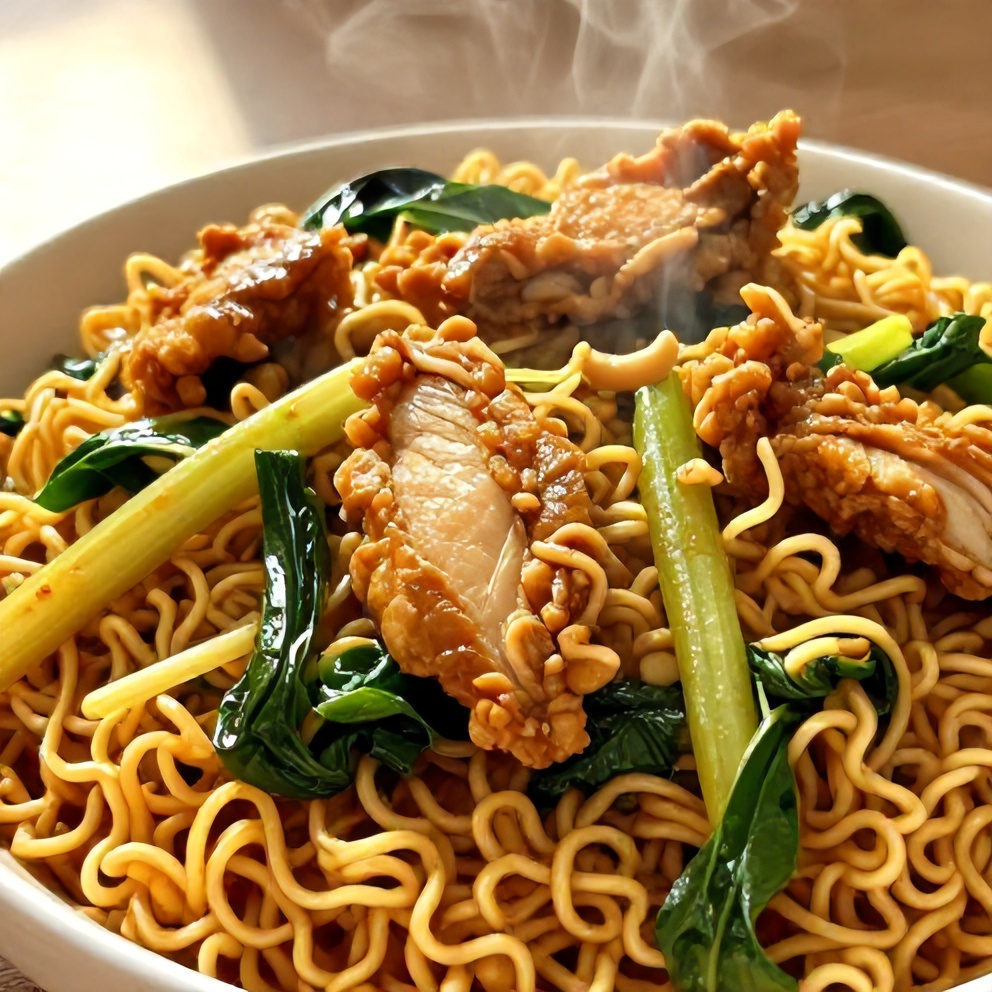 chicken ramen stir fry
