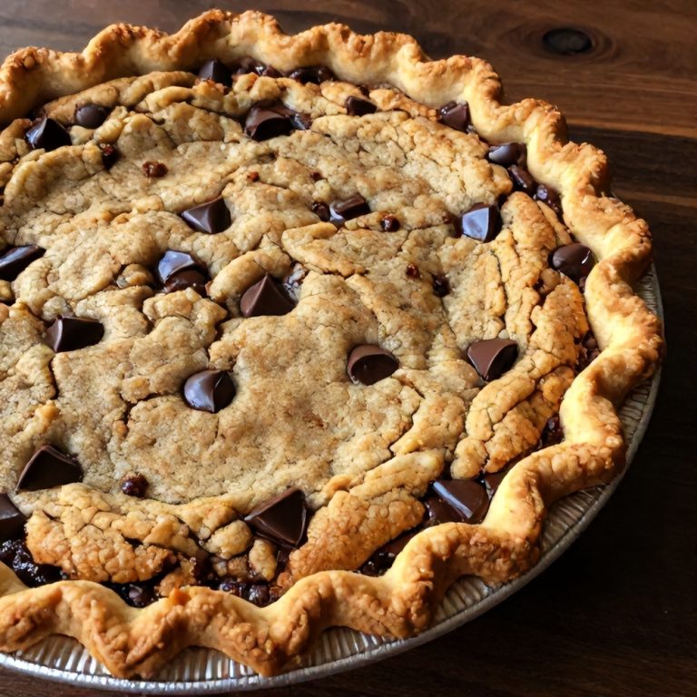 Easy Chocolate Chip Cookie Pie Recipe