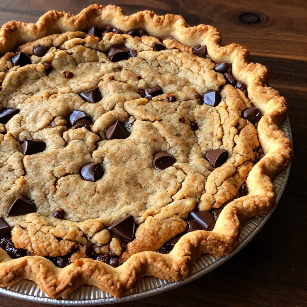 Easy Chocolate Chip Cookie Pie Recipe