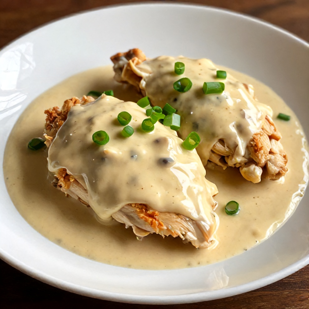 Easy Coconut Chicken with Creamy Tangy Sauce