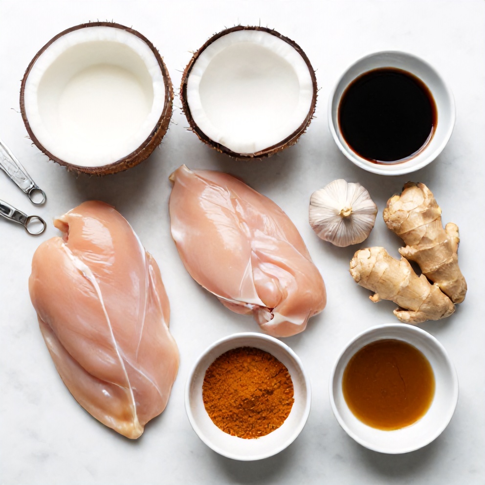 Easy Coconut Chicken Ingredients
