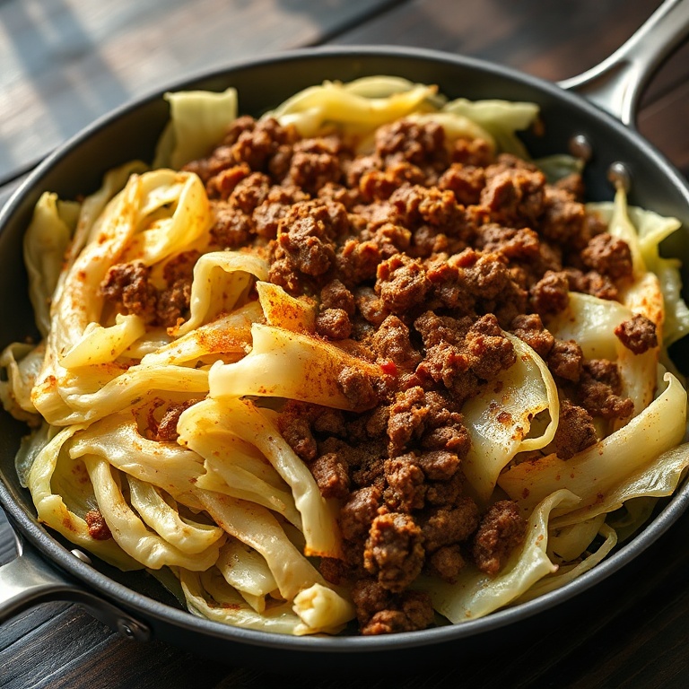 Easy Cowboy Cabbage Skillet