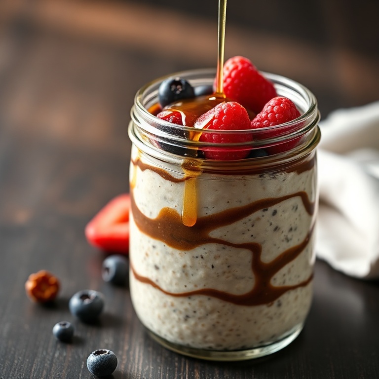 easy creamy nutella overnight oats