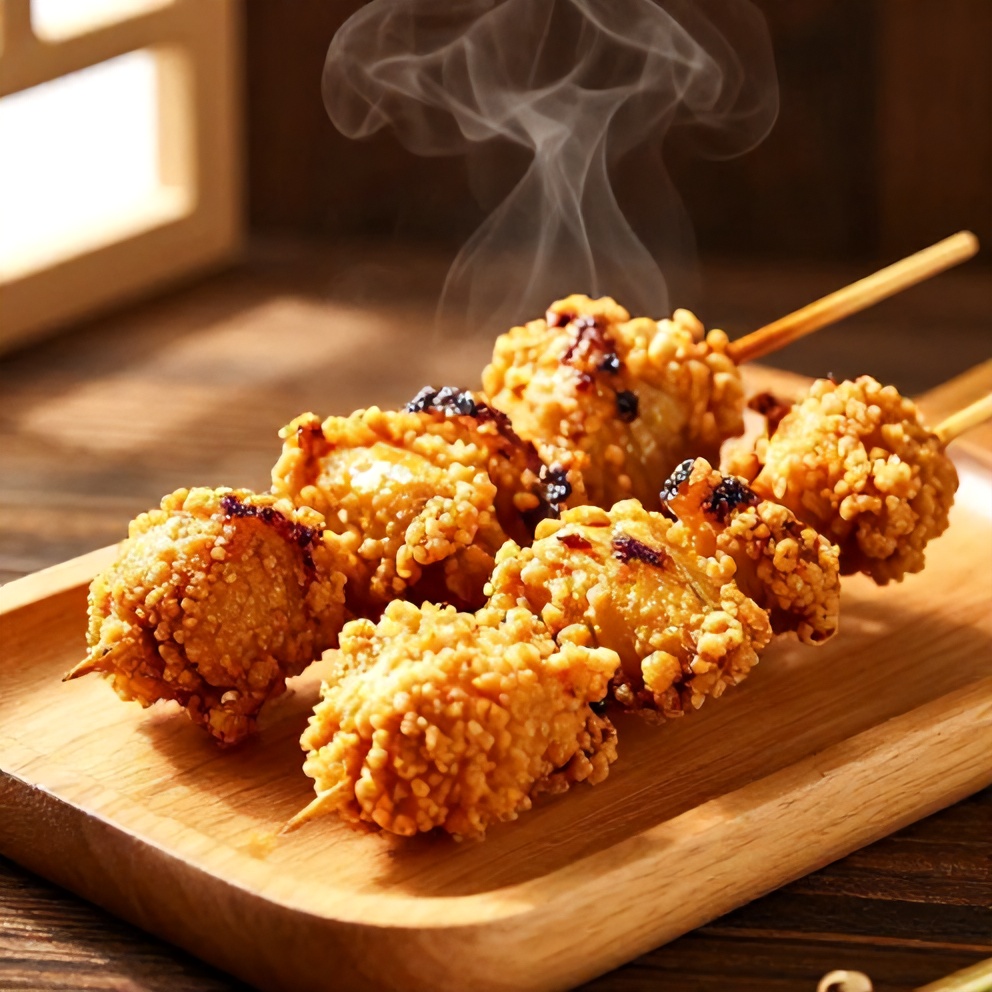 easy bang bang chicken skewers