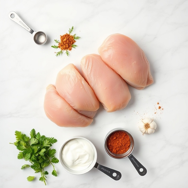 Ingredients for Easy Crispy Chicken Shawarma