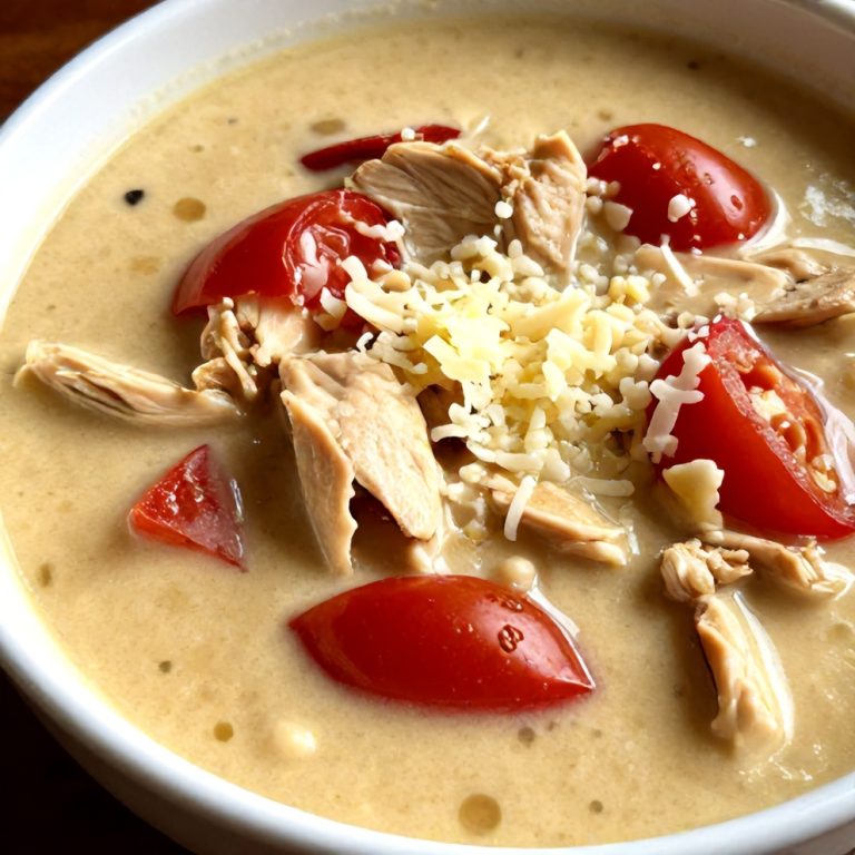 Easy Crock Pot Creamy Chicken Parmesan Soup